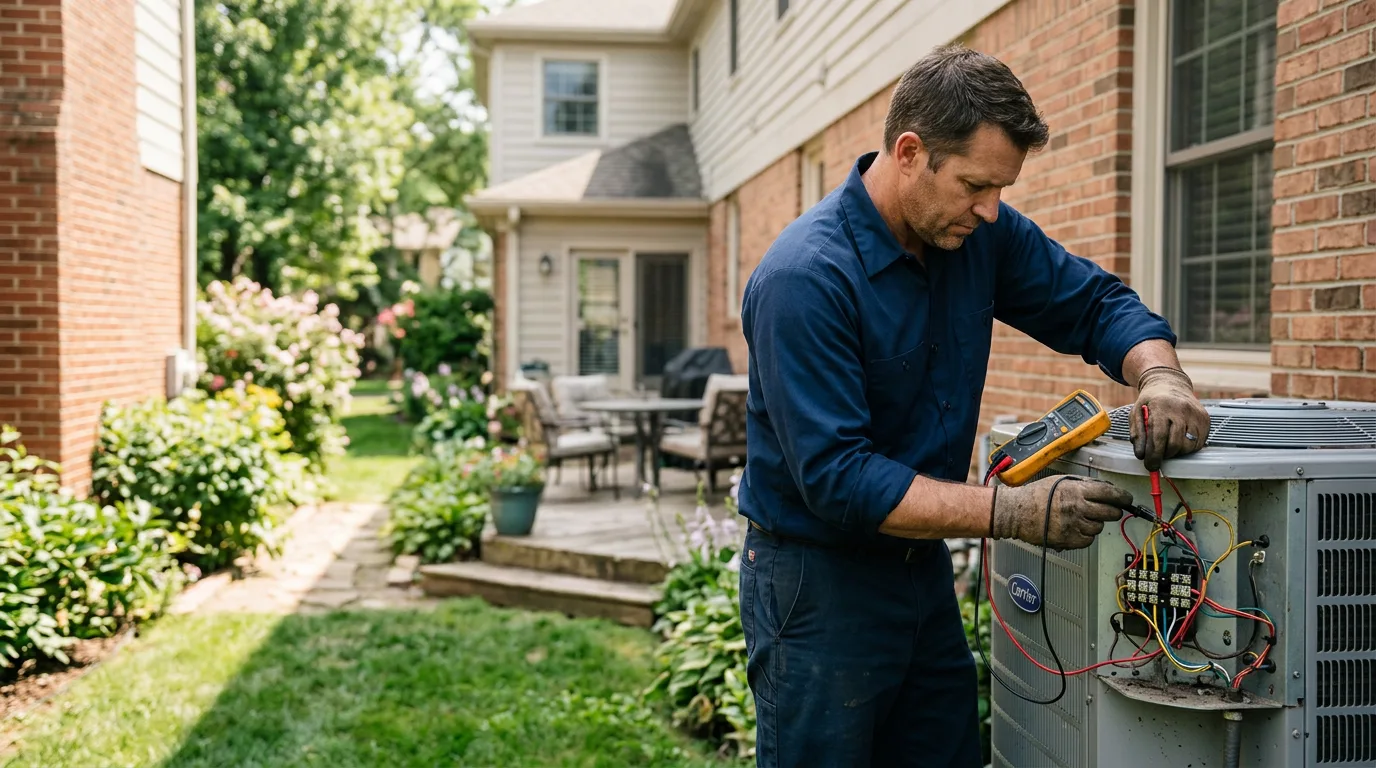 HVAC technician working near Sweet, ID